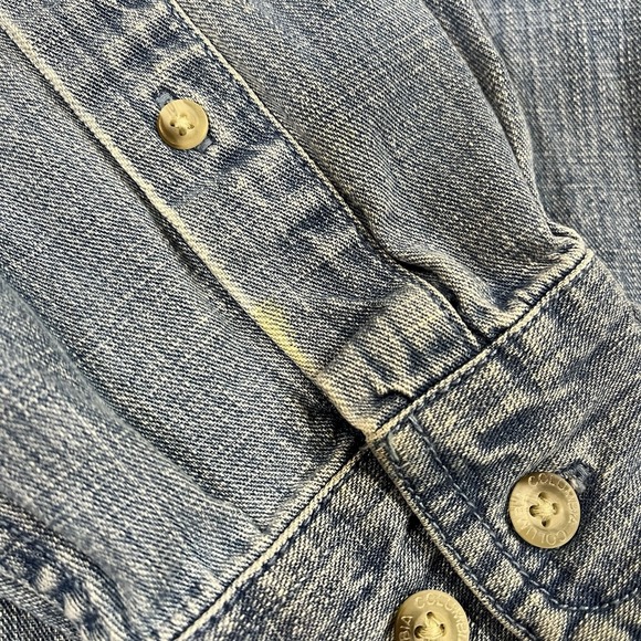 Columbia Shirt M Blue Denim Button Down Cotton Long Sleeve Casual‎ Outdoors Work - Picture 5 of 10